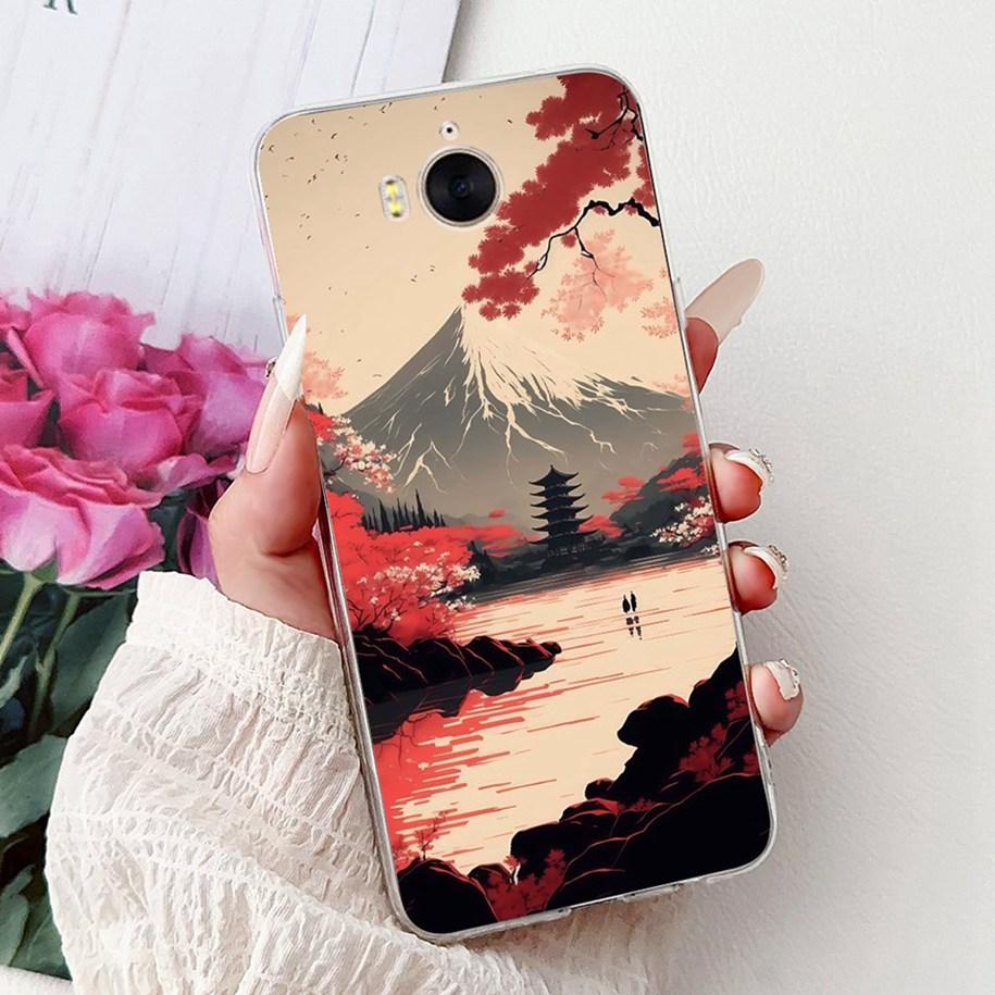 For Huawei Y5 Y6 2017 Case MYA-L23 MYA-L22 MYA-L03 Silicone Cover Luxury Painted Soft Silicone Protector For Huawei Y3 2017 Capa