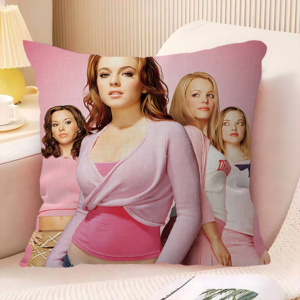 Campus Youth Mean Girls Movie Personalized Pillow Dust Cover Bedroom Kids Party Decoration Pillowcase Birthday Children Gift
