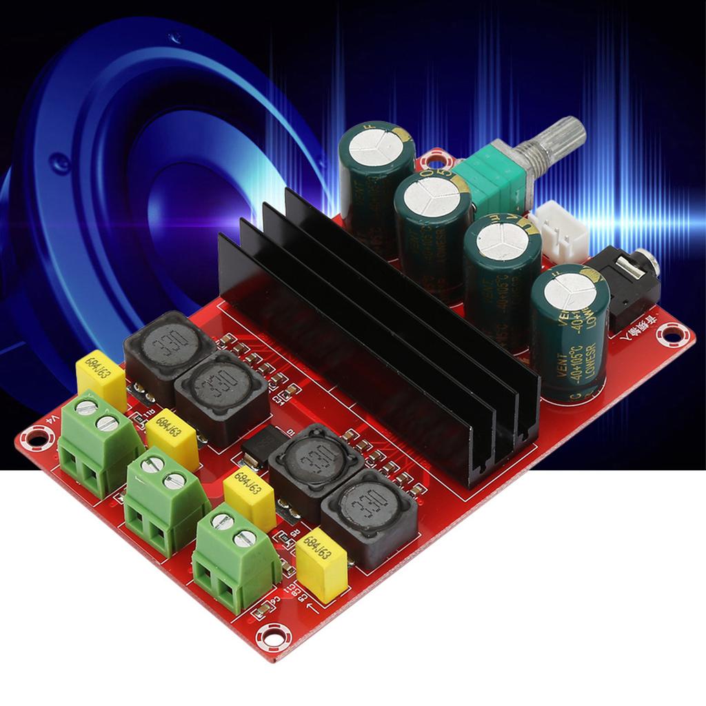 DC12-24V High Power 2*100W  Channel Digital Amplifier Audio Board Stereo Amp