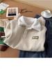 Felpa con Cappuccio e Colletto Polo in Velluto a Coste da Uomo - Stile Hong Kong Autunno/Inverno Top Casual Largo
