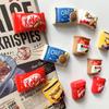 6Pcs Resin Chocolate Candy Refrigerator Stickers Food Decoration Magnets Gift
