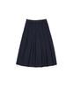 LOTSYOU First-Date Pleats Skirt Navy