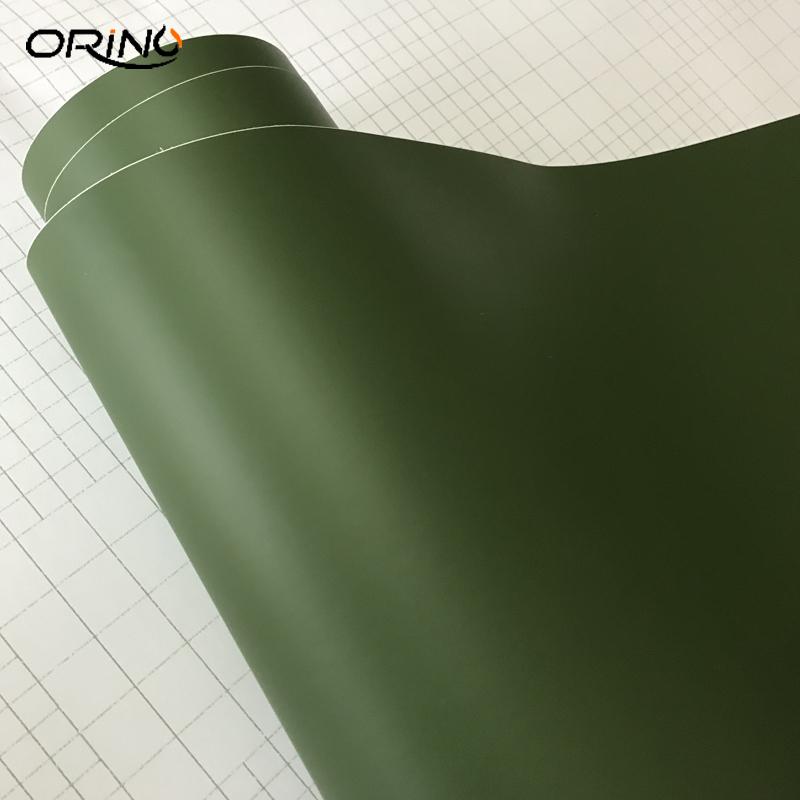 Self Adhesive Matte Vinyl Film Car Wrap Matt Army Green Scooter Motorcycle Decal Sticker ORINO Matte Car Wrapping Foil
