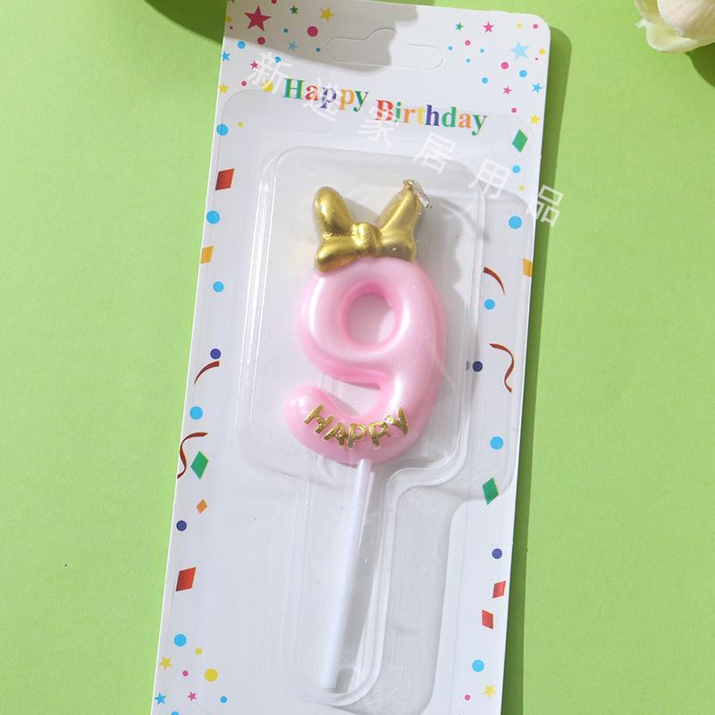 1st Birthday Bow Candle - Little Fairy Cake Decoration