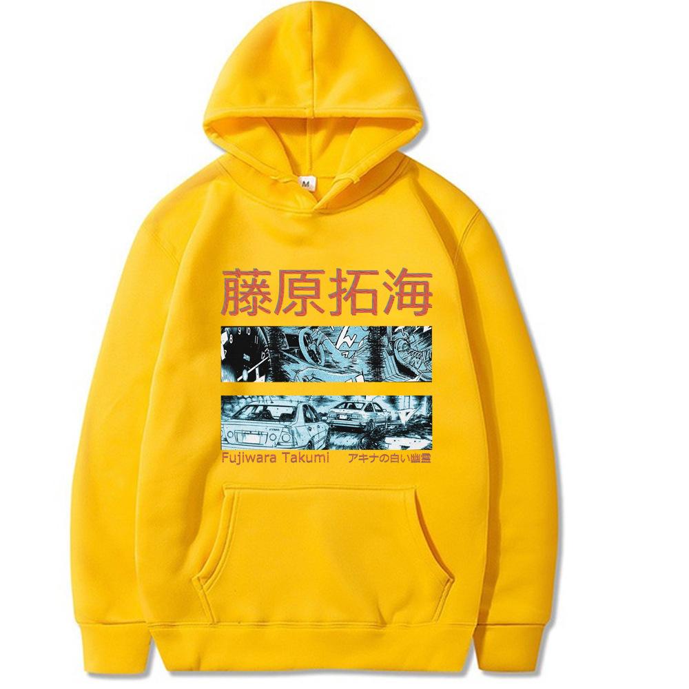 Initial D Fujiwara Takumi New Men's Hoodie Vintage Unisex Pullover Men Vintage Graphic Hoody Tops Oversize Clothing Streetwear