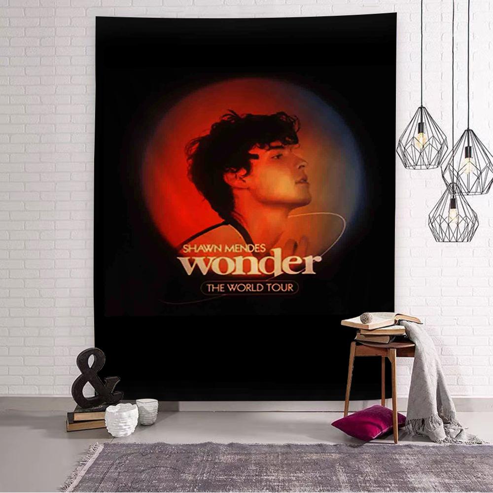 SShawn Mendes Popular Singer  Hanging Bohemian Tapestry Japanese Wall Tapestry Anime Kawaii Room Decor