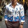 Snakeskin Graphic HD Pattern Soft Comfortable Shirt T-shirt Button Lapel Suit Colorful Retro Popular Fashion Men's T-shirt Top