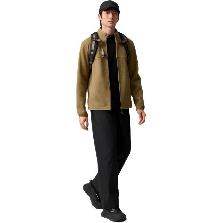 Anta Outdoor Series Solid Color Minimalist Stand Collar Zipper Jacket Men Jackets 952546701-3