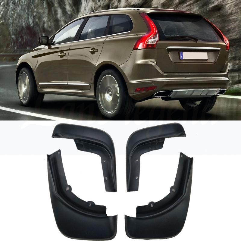 For Volvo XC60 2014 2015 2016 2017 Bilstyling Foran Bak Skvettlapper Splash Guard Fender Skvettskjerm tilbehør