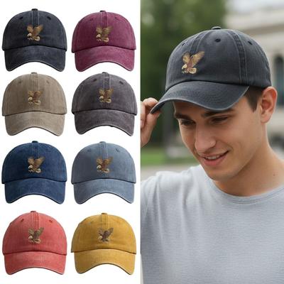 Adjustable Eagle Print Baseball Cap For Man Women Hiking Fishing Vacation Exploration
