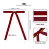 Set of 24 Velvet Bow Tie Ribbon Ornaments for Christmas Trees and Holiday Parties