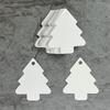 50pcs Tree Shape Paper Tags Kraft Paper Card Labels Paper Cards Tags DIY Christmas/Wedding Party Favors Blank Hang Tag Gifts