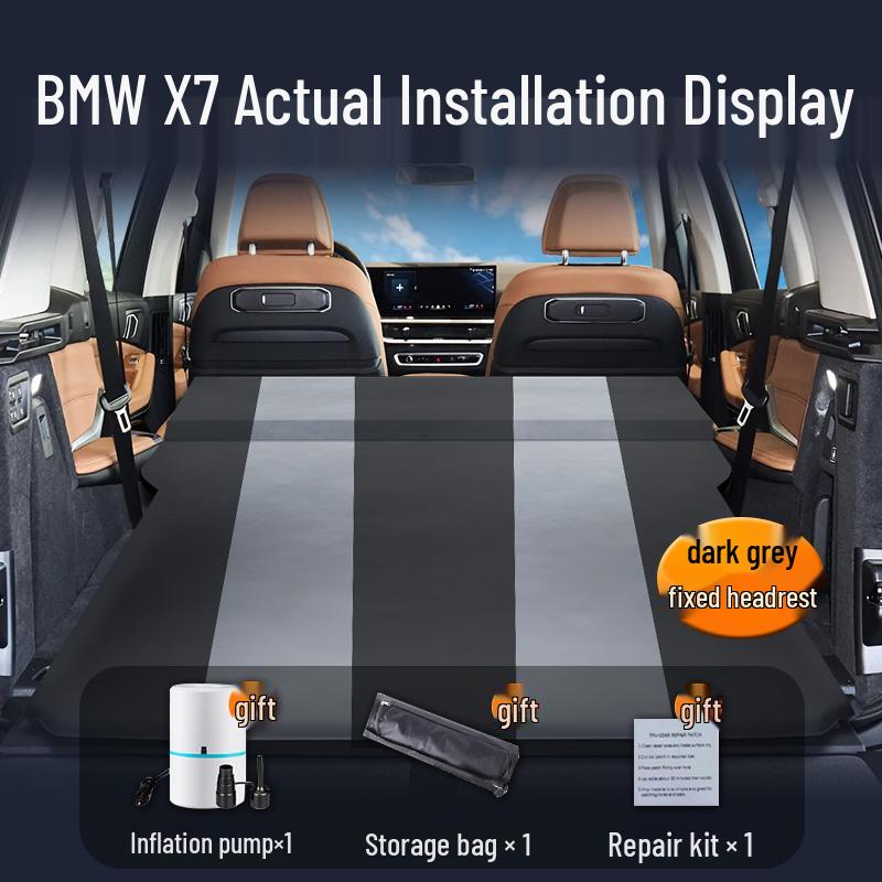 Inflatable Car Mattress for BMW X7: Rear Seat and Trunk Sleeping Pad