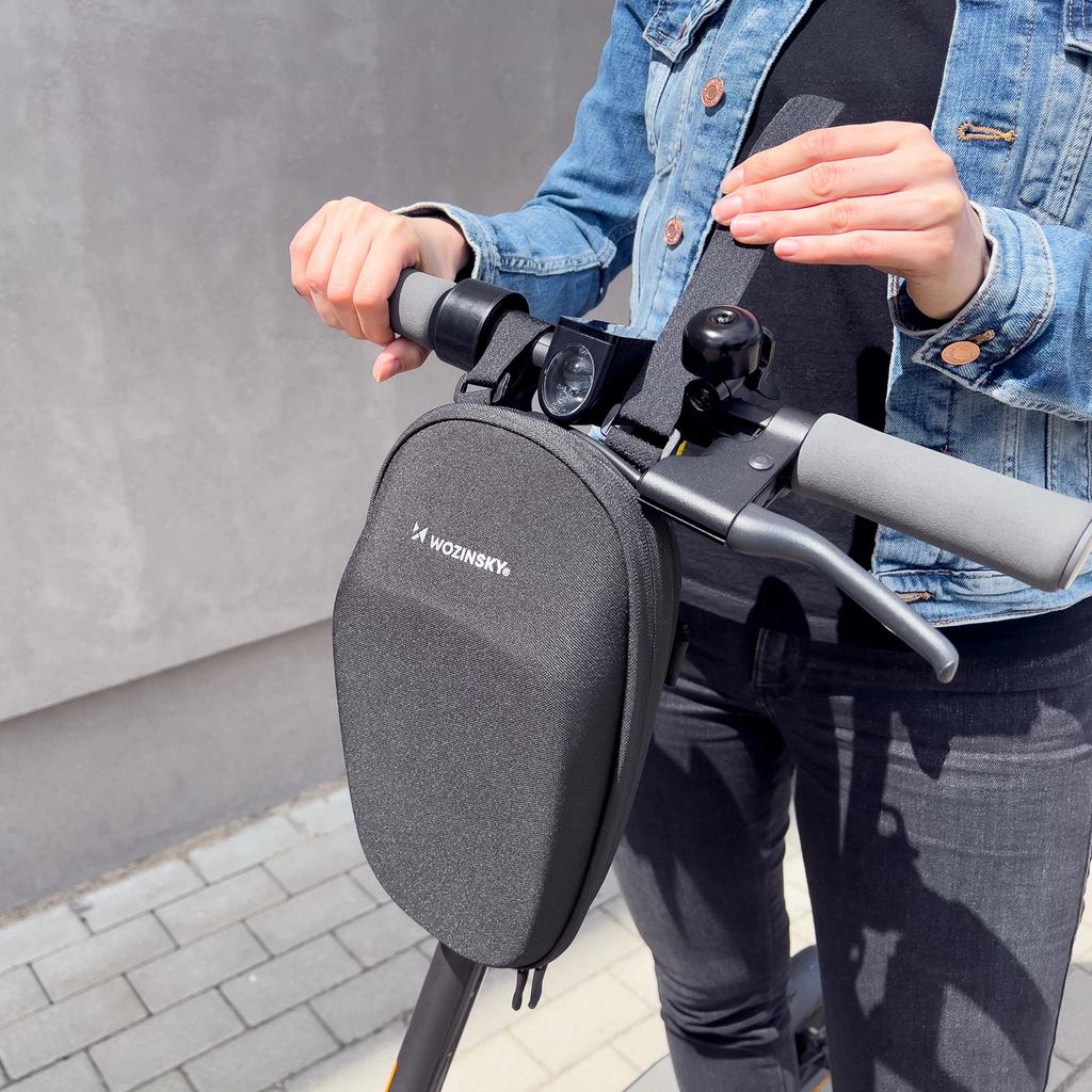 Wozinsky Waterproof Scooter Handlebar Bag 4L Black (Wsb1Bk)