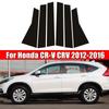 6Pcs Car Door Window Pillar Center Post Trim Stickers For Honda CR-V CRV 2012-2016 2013 2014 2015 Auto Styling Accessories