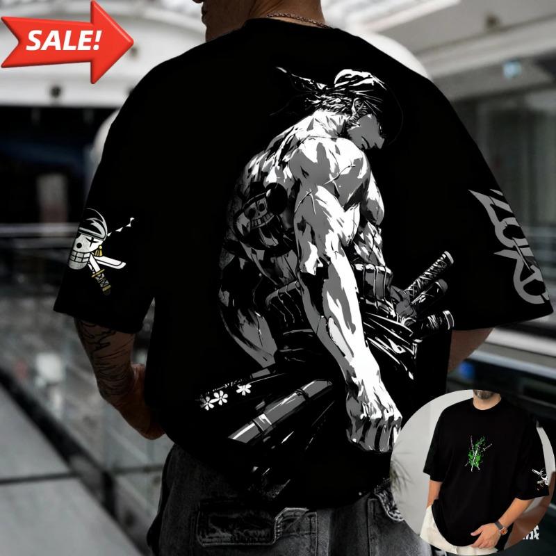 Anime ONE PIECE Men Super Vintage Summer T-shirt Loose Women Casual Short-sleeved T Shirt Top