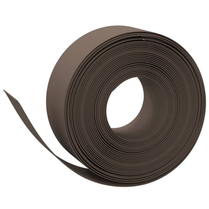 VidaXL Bordure de jardin marron 10 m 20 cm polyéthylène 154401
