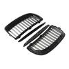 MagicKit Radiator Grilles For BMW 3 Series E90 E91 Saloon 2005-2008 Gloss Black  Front Kidney Grill Auto Car Accessories QCYZR1