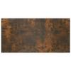 Bed Headboard with Nightstands Smoked Oak Wood Based Material