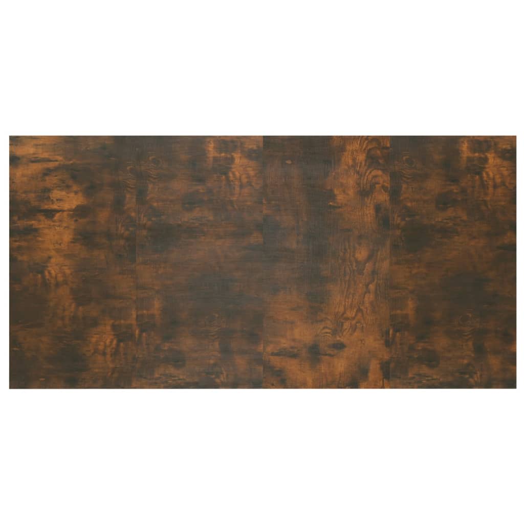 Bed Headboard with Nightstands Smoked Oak Wood Based Material