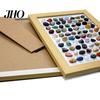 Gemstone Exploration Kit 80 Natural Gemstones Collection Crystal Ore Exhibit Set Collectible Gems Viewing In Wooden Frame Educational Gift for