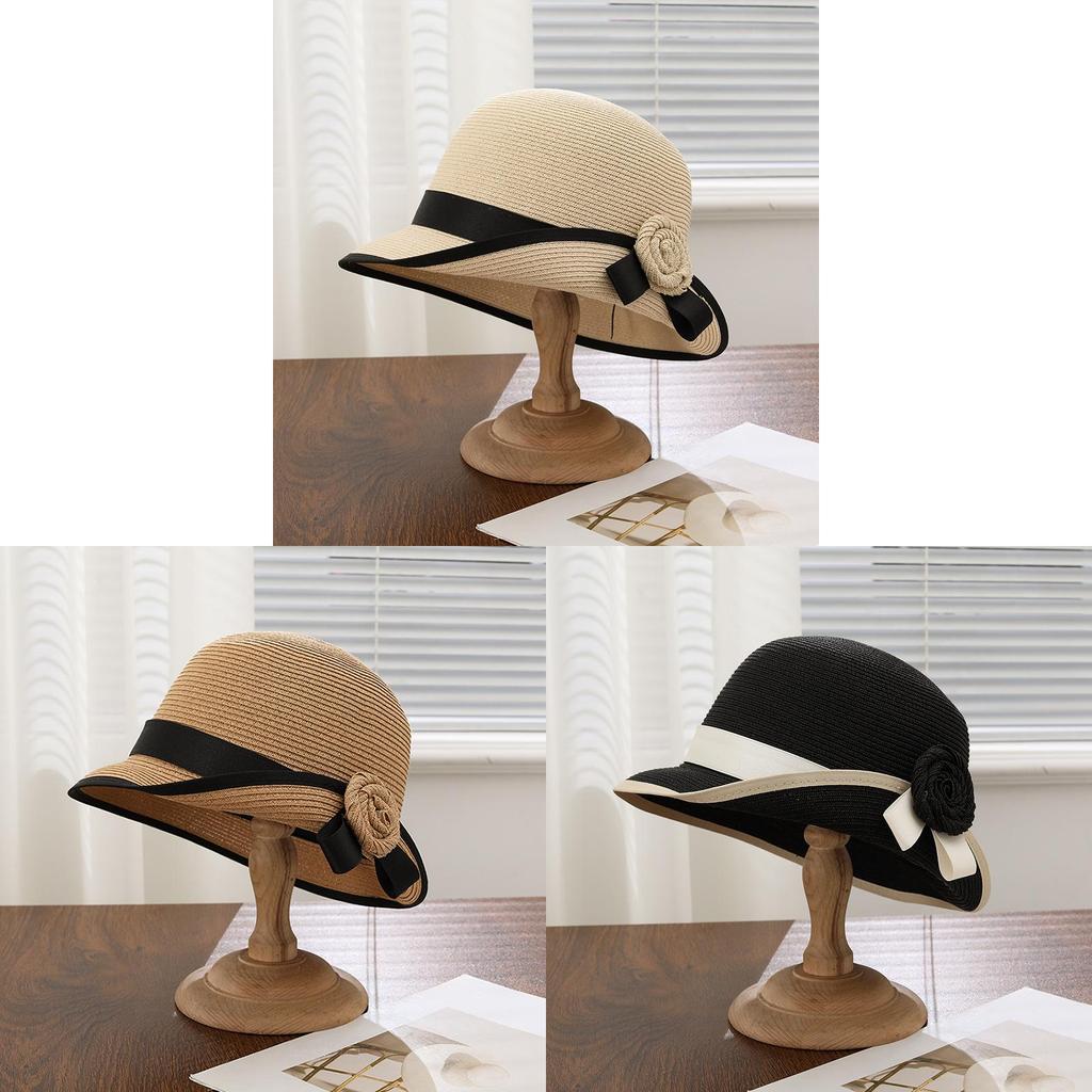 French Chic Sun Hat With Large Brim For Summer Outdoor Sun Protection Fashion Accessory
