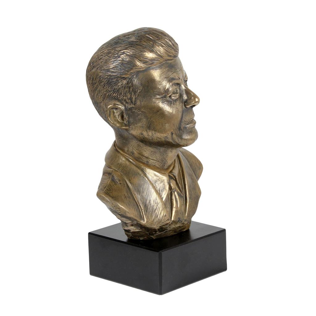 John Fitzgerald Kennedy - marble bust, statuette of a famous person, decoration for office, school, and hotel by the Art-Dog brand