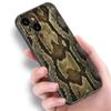 Fashion Snake Skin Phone Case For Apple iPhone 13 12 Mini 11 Pro XS Max XR X 8 7 6S 6 Plus SE 2022 2020 5S 5 Soft Black Cover