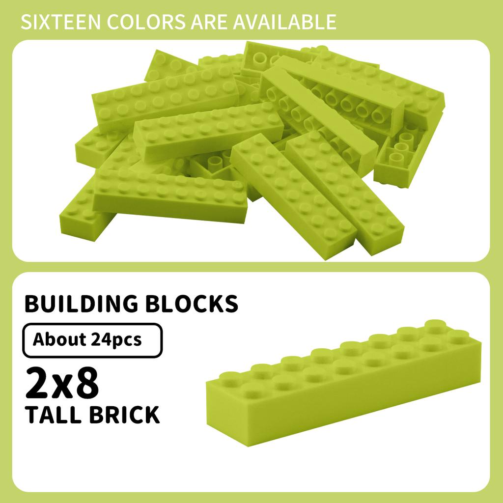 Non-Toxic 100G 2X8 High Brickbuilding Blocks Thick Figuresbricks Dots Educational Creative Sizecompatible With Plastic Toys Forchildren