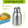 2Pcs Mini Stainless Steel Water Bottle 10oz Insulated Water Bottle Leakproof Travel Mug Portable Small Water Bottle for Home