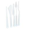5PCS Art Scraper Tools Plastic for Oil Painting Acrylic Gouache Mixing Scraping Painting Accessories Lightweight Design
