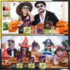 12/24Pcs Paper Halloween Treat Boxes Square Cookies Favor Boxes  Halloween Party