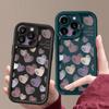 Cute Love Heart Phone Case For iPhone 16 Pro Max Shockproof TPU Soft Silicone Cover Coque For iPhone 15 Pro Max 14 13 12 11 Phone Case
