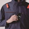 BURTLE Air Craft Short Sleeve Blouson (Unisex) for Spring/Summer, Navy, AC2056, Size 3, XXL