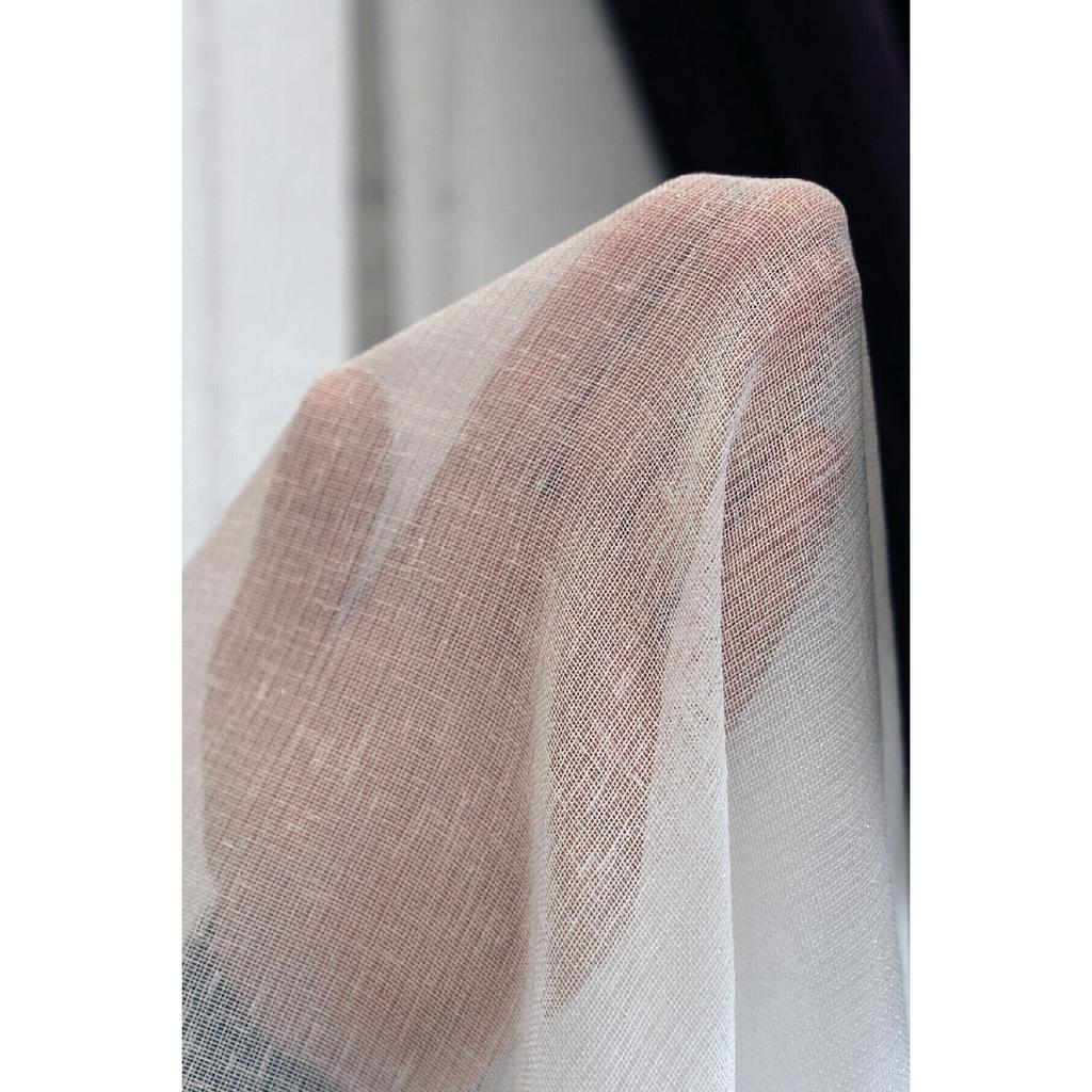 Natural Linen Tulle Curtain Ecru 1/2.5 Normal Pile