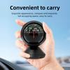 AD Mini Car Navigation Compass 360 ° Rotary Adjustable Spherical Dashboard Guide Compass For Boat Vehicle Car Ball Compass