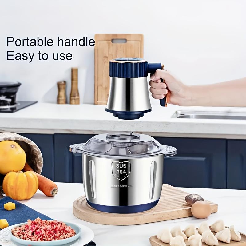 5L Stainless Steel Electric Meat Chopper High Speed Multifunctional Kitchen Food Processor Vegetable Fruit Garlic Grinder