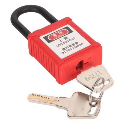 Cadeado de Segurança de 38mm Corpo Integrado Isolamento Bloqueio Etiquetagem Cadeado para Elétrico Industrial