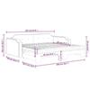 VidaXL Lit de jour avec lit gigogne et matelas noir 80x200 cm tissu 3197649