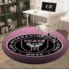 1PC Round Rug Inter Fc Emblem Printed Round Area Rug ,Rug For Home Office, Round Chair Rug, Decorative Carpet Fan Gifts Christmas Gift