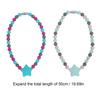 2pcs Sensory Necklaces 19.69in Silicone Necklace Adjustable Strap Fashionable Sensory Toy for Children