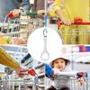 New Mini Cart Key Key Chain Metal Portable Trolley Keychain Removable Key Ring Cart Accessory