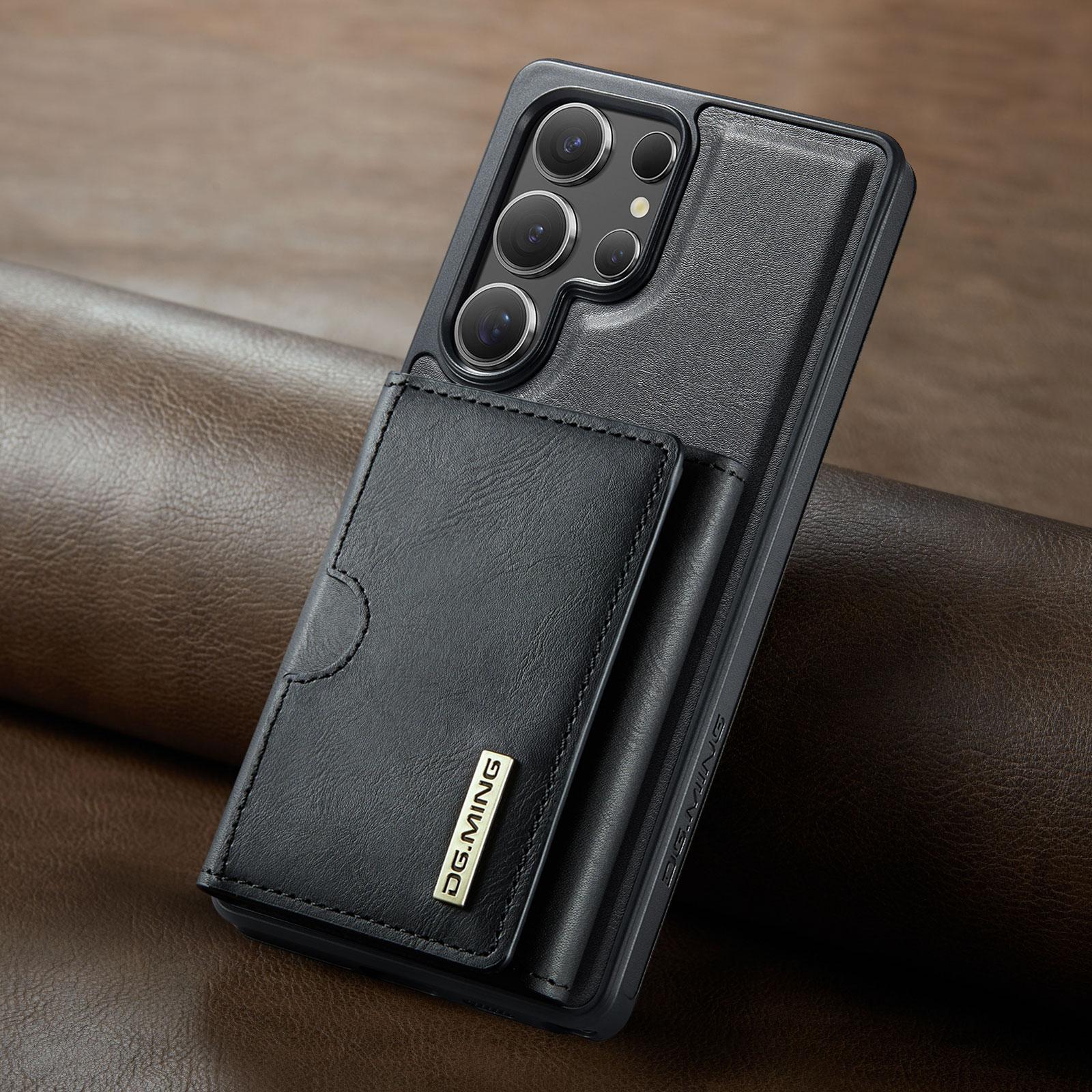 

Leather Magnetic Magsafe Case For Samsung Galaxy S25 Edge S24 FE S23 S22 S21 Ultra S25Plus Business Detachable Wallet Card Cover Samsung S25 Edge