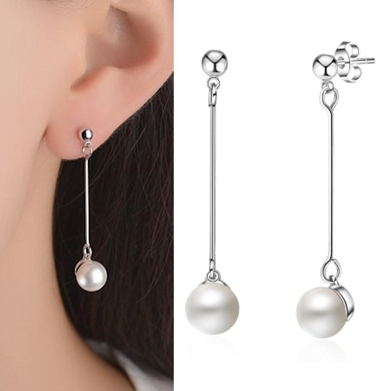 925 Sterling Silver Earrings for Women Original Charm Double Hoop Earrings Pave CZ Fine Engagement Anniversary Jewelry E557