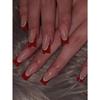 24pcs Long Coffin-Shaped White French Manicure Fake Nails Press On Nails Elegant Style For Women Girls For Daily Wear Or Parties Nail Supplies