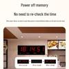 Perpetual LED Digital Wall Clock with Silent Timekeeping and Night Light for Home and Bedroom Use