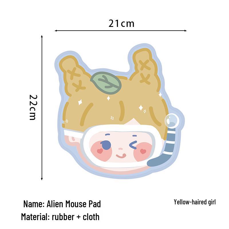 Cute Pink Cartoon Mouse Pad - Non-slip Soft Pad for Notebooks & Keyboards