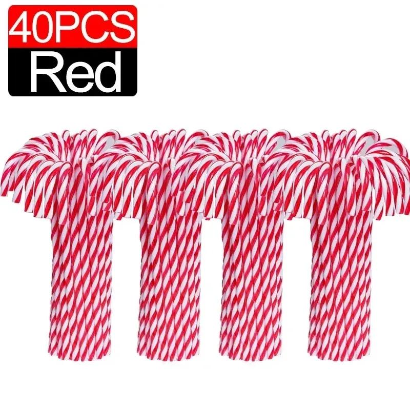 100/10x Red Green Candy Pendants Christmas Tree Hanging Candy Cane Ornaments Xmas Party Tabletop Decoration Cane Crafts Supplies