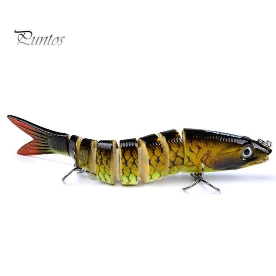 

13,5 см/19 г многосочлененная рыболовная приманка с крючками, реалистичная 8-секционная приманка для свимбейта, бионическая жесткая искусственная приманка, аксессуары для рыбалки в пресной и соленой воде E