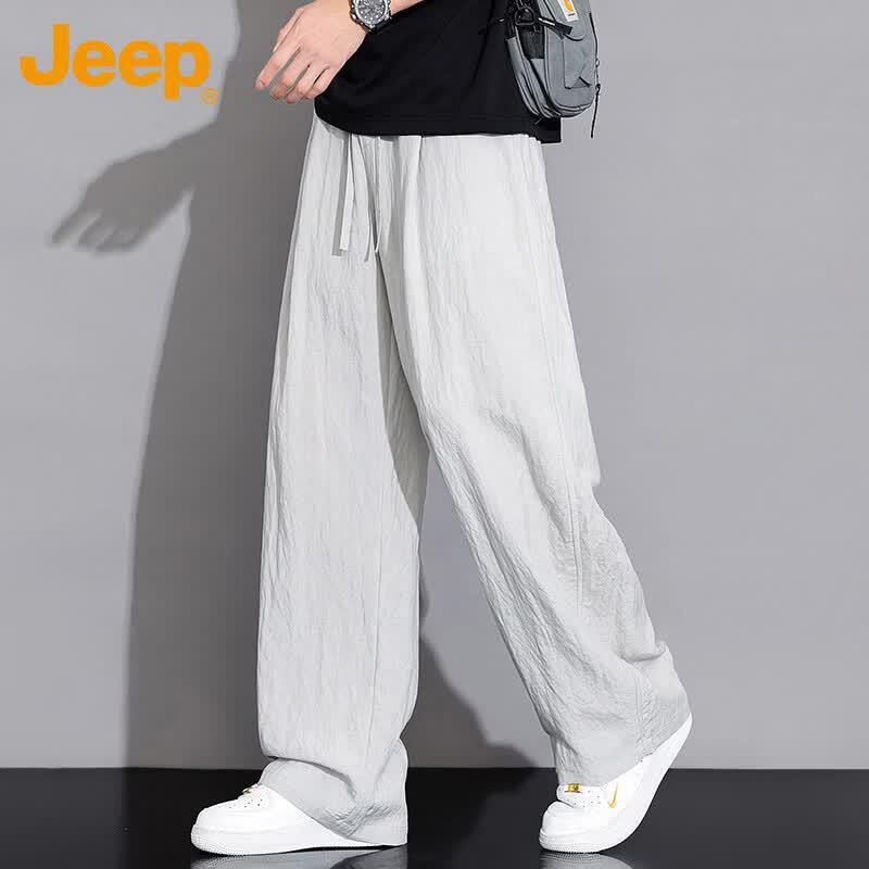

JEEP Men s Summer Ice Silk Straight Leg Casual Pants XL